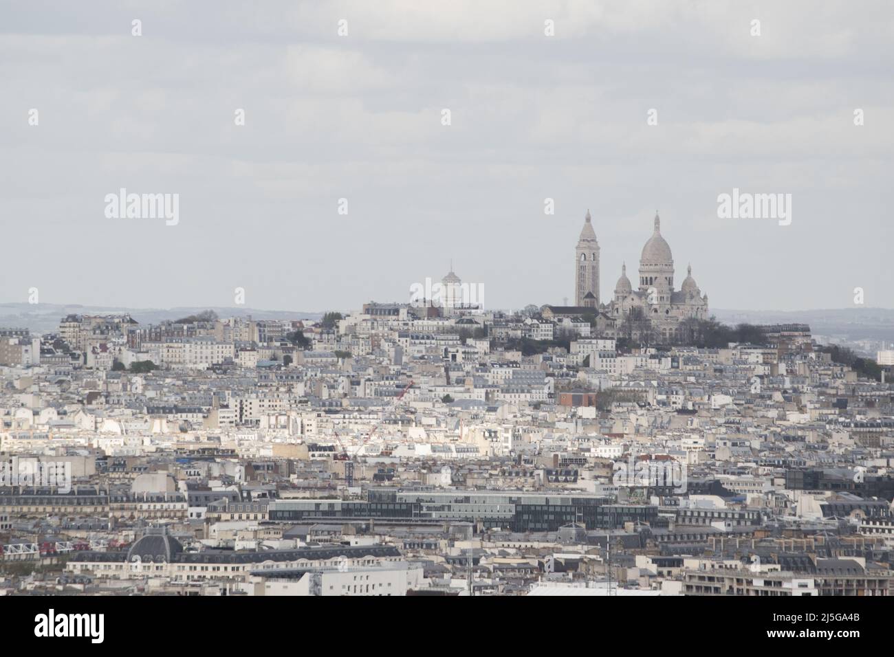Paris, France vue aérienne depuis le