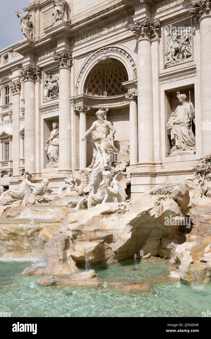 La fontaine de Trevi Rome Italie Banque D'Images