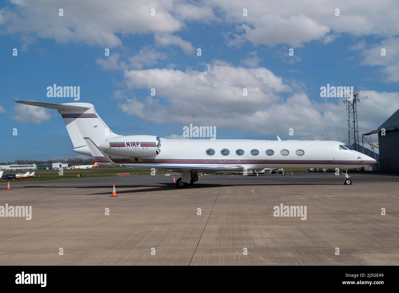 N1RP Gulfstream Aerospace G550 à l'aéroport de Bristol (Royaume-Uni) 27/03/2022 Banque D'Images