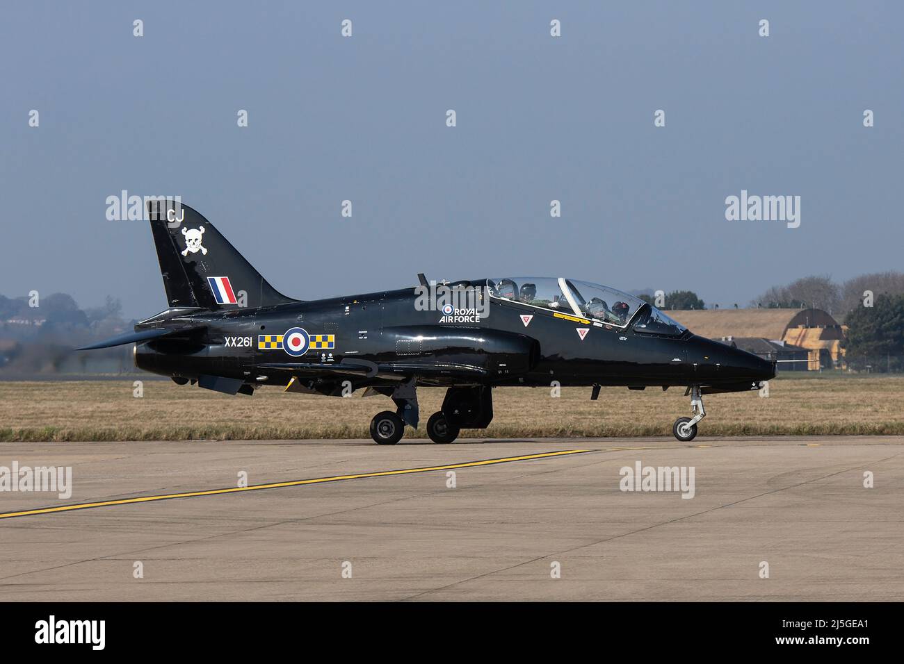 XX261 Royal Air Force British Aerospace Hawk T.1 100 Escadron à la RAF Leeming 21st mars 2022 Banque D'Images