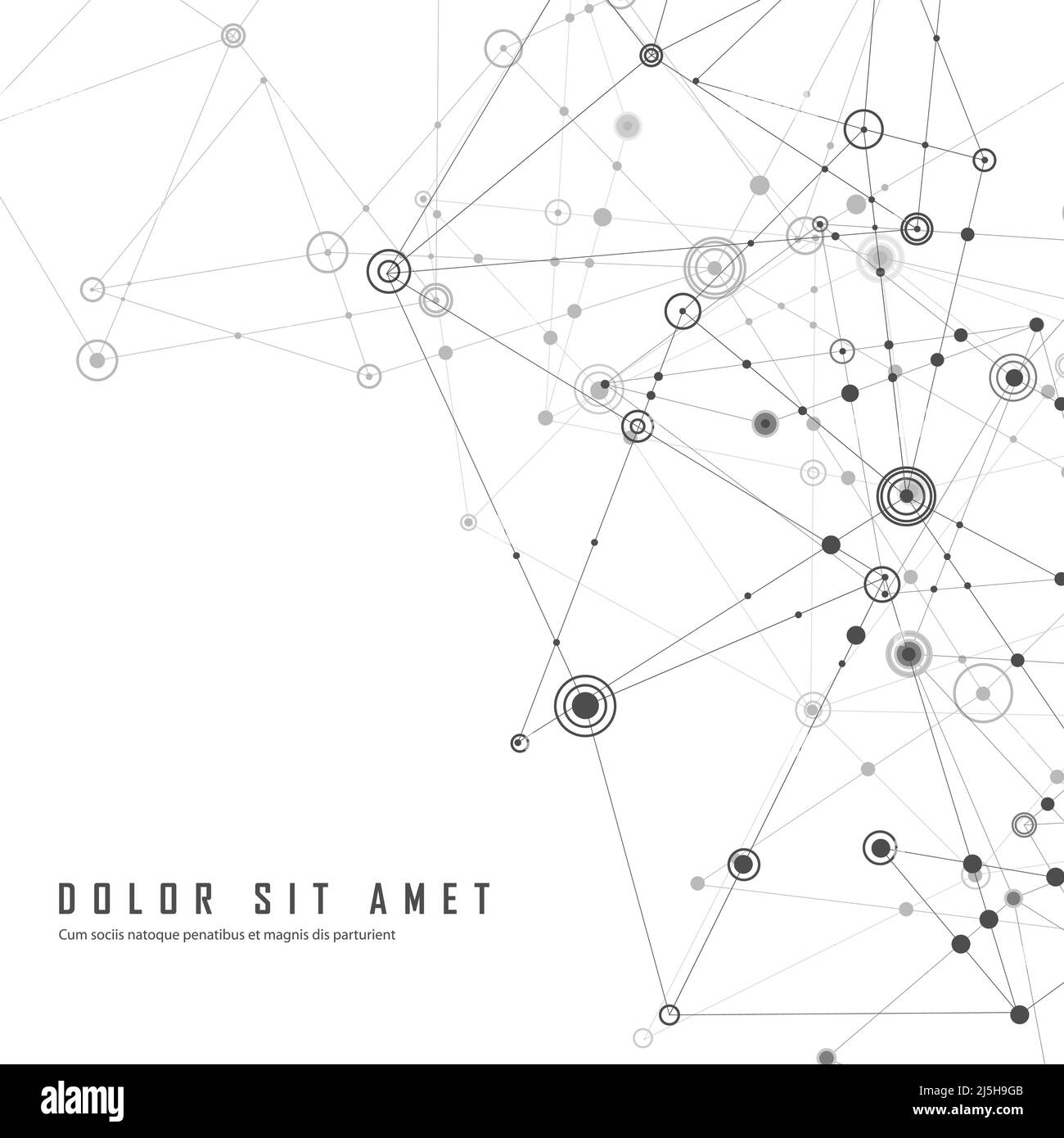 Arrière-plan polygonal abstrait. Conception géométrique avec points et lignes de connexion Illustration de Vecteur