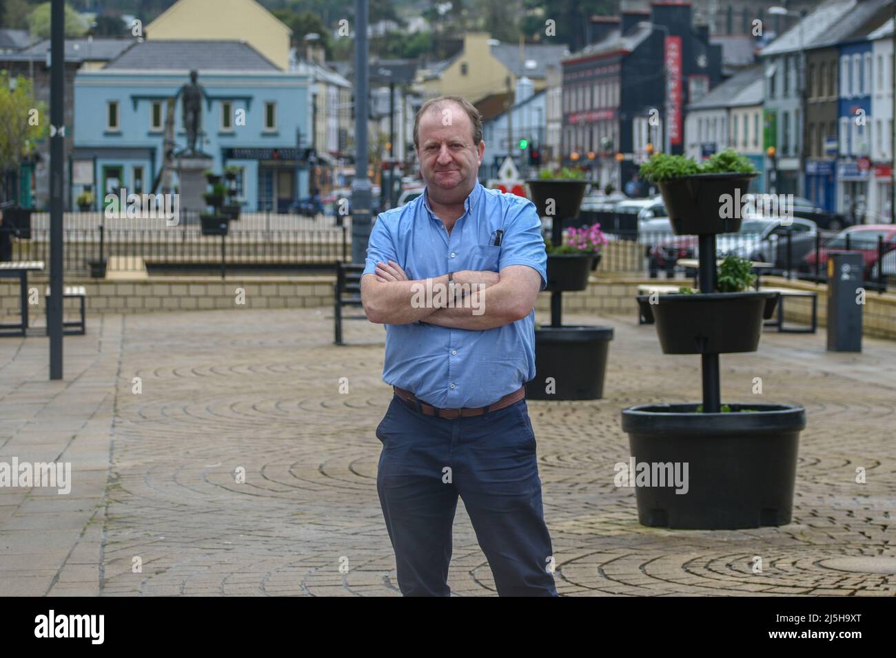 Michael Collins, un TD indépendant représente la circonscription de Cork Sud-Ouest depuis l'élection générale de 2016. Banque D'Images