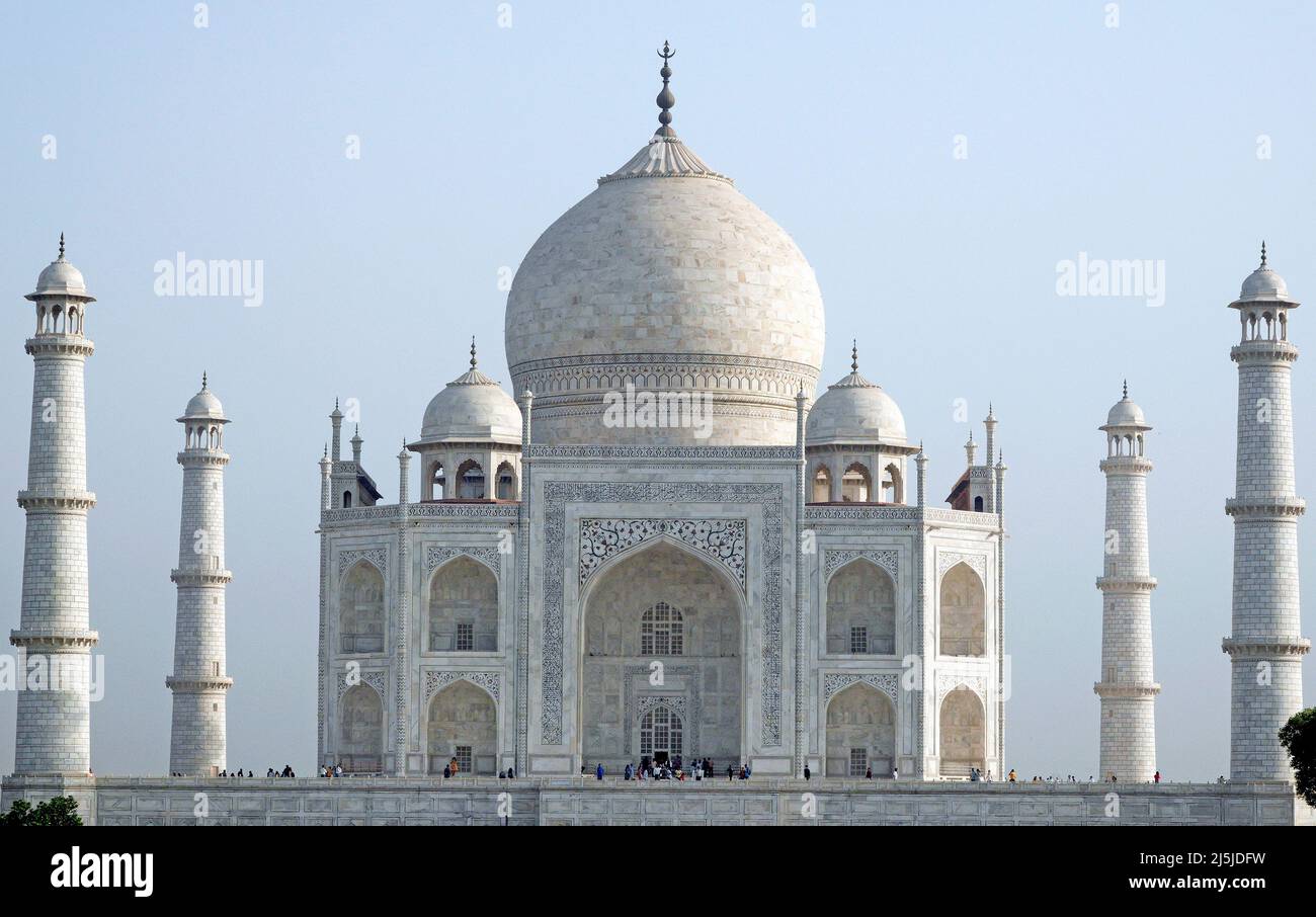 Le Taj Mahal - Monument de l'Amour Banque D'Images