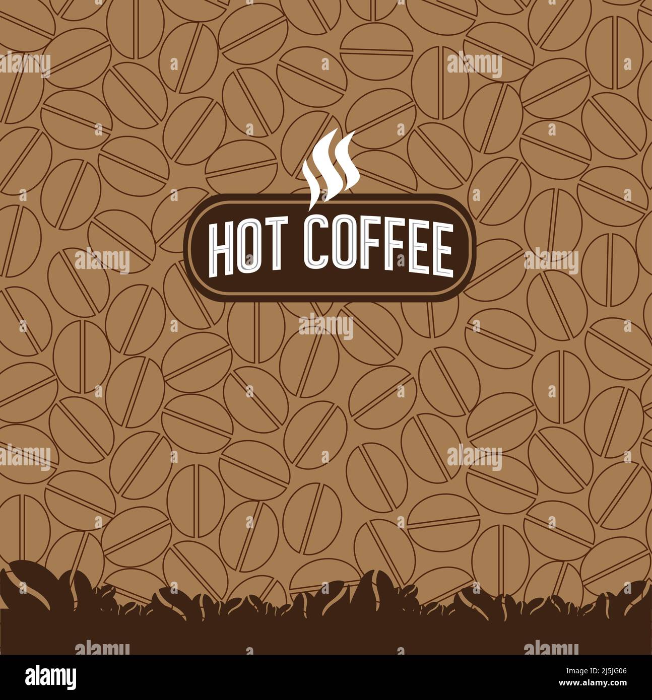 Fond d'écran grains de café. Illustration vectorielle Illustration de Vecteur