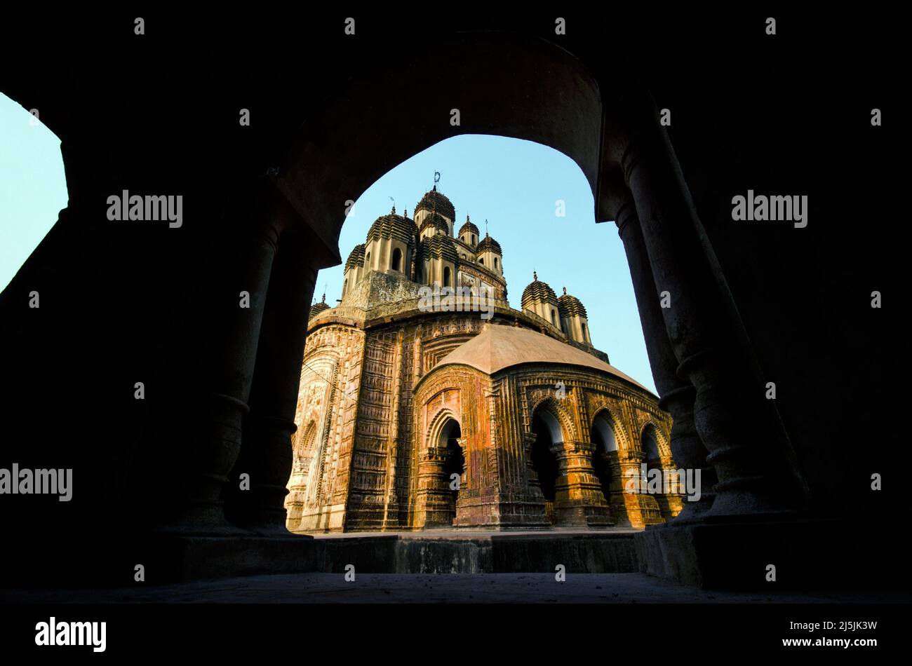 cadre avec le cadre du temple lalji kalna Banque D'Images