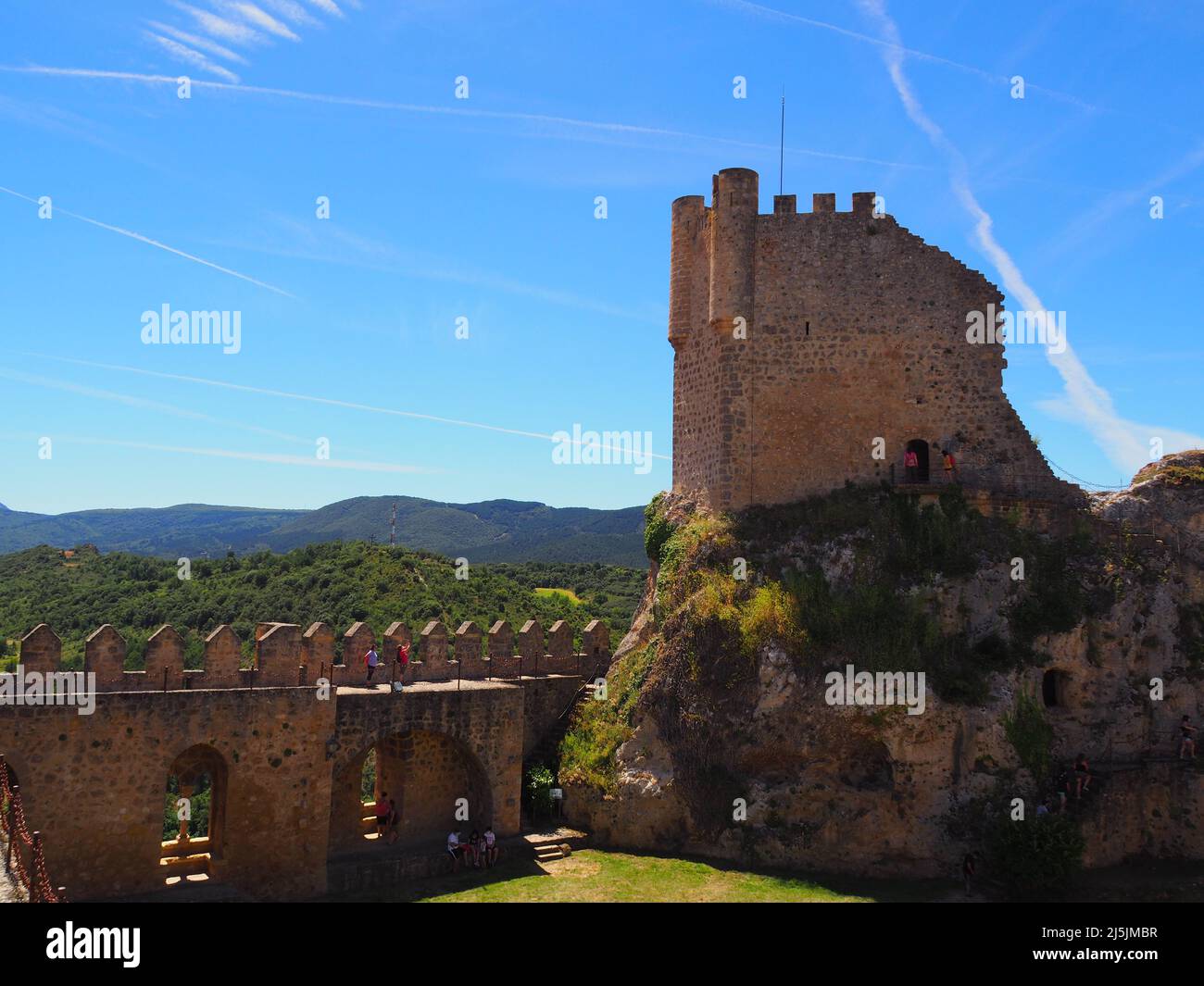 Frias, ville médiévale dans la province de Burgos. Banque D'Images