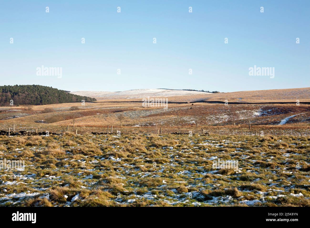 Une vue sur le parc Moor vers Knights Low et Bowstonegate Lyme Handley près du parc de Lyme Cheshire Angleterre Banque D'Images