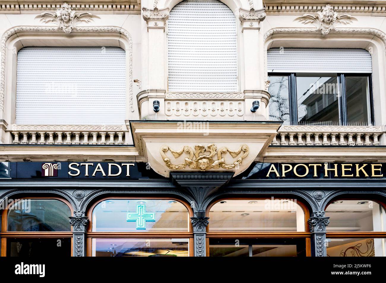 Baden-Baden (Baden-Württemberg, Allemagne) pharmacie de la vieille ville;Stadt-.Apotheke Banque D'Images