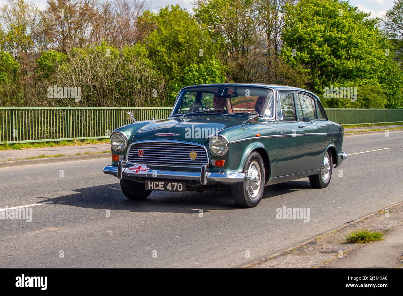 1967 60s 60 Humber Hawk série VI vert Banque D'Images