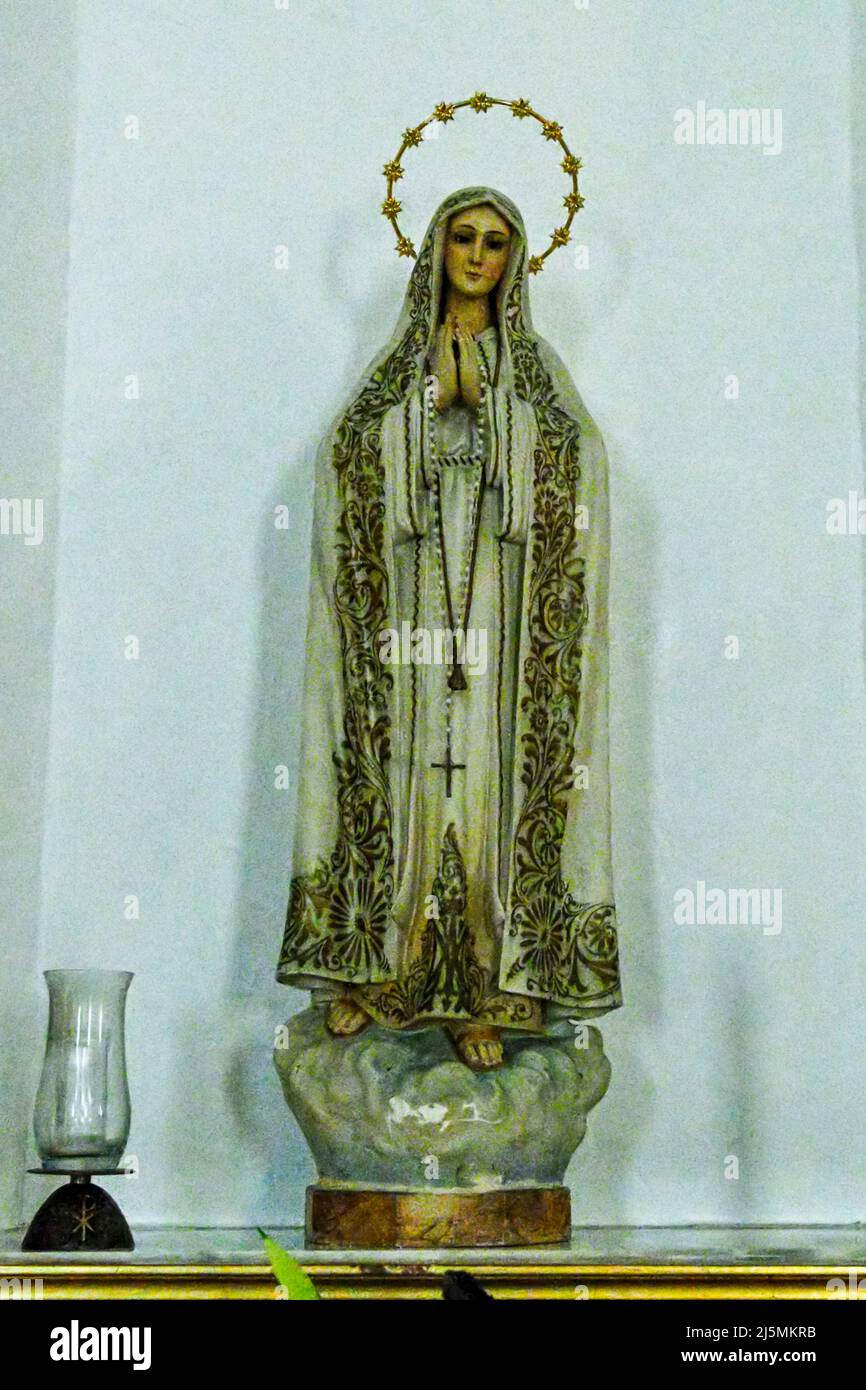 Statue de notre-Dame la Vierge de Fatima Banque D'Images