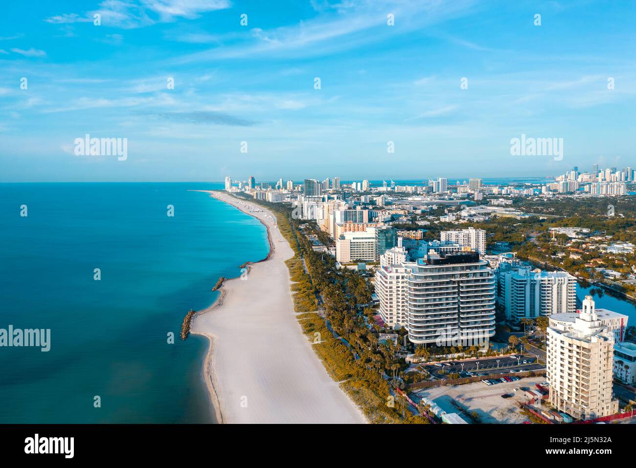 Vue panoramique sur South Beach Banque D'Images Vue panoramique sur South Beach Banque D'Images
