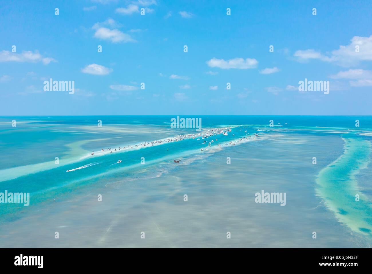 Sandbar by Key Largo en Floride Banque D'Images Sandbar by Key Largo en Floride Banque D'Images