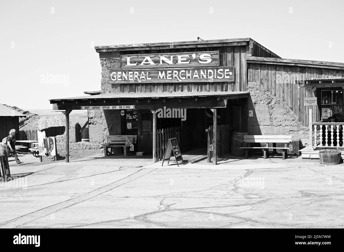 Calico une ancienne ville minière d'argent en Californie. Banque D'Images