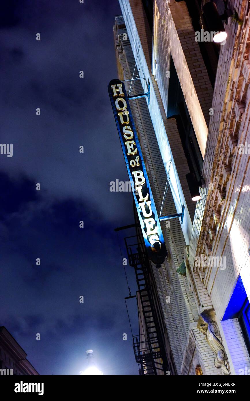 House of Blues dans le quartier français, la Nouvelle-Orléans, Louisiane. Banque D'Images