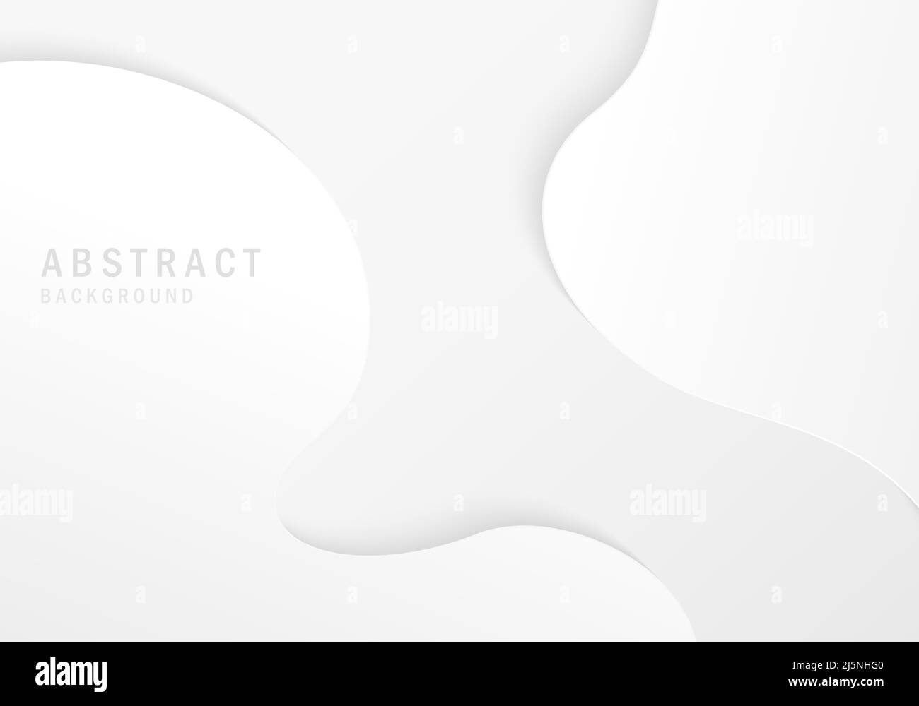 Modèle blanc dégradé abstrait motif œuvres d'art décoratives ondulées. Œuvres d'art Design arrière-plan décoratif minimal. Vecteur d'illustration Illustration de Vecteur