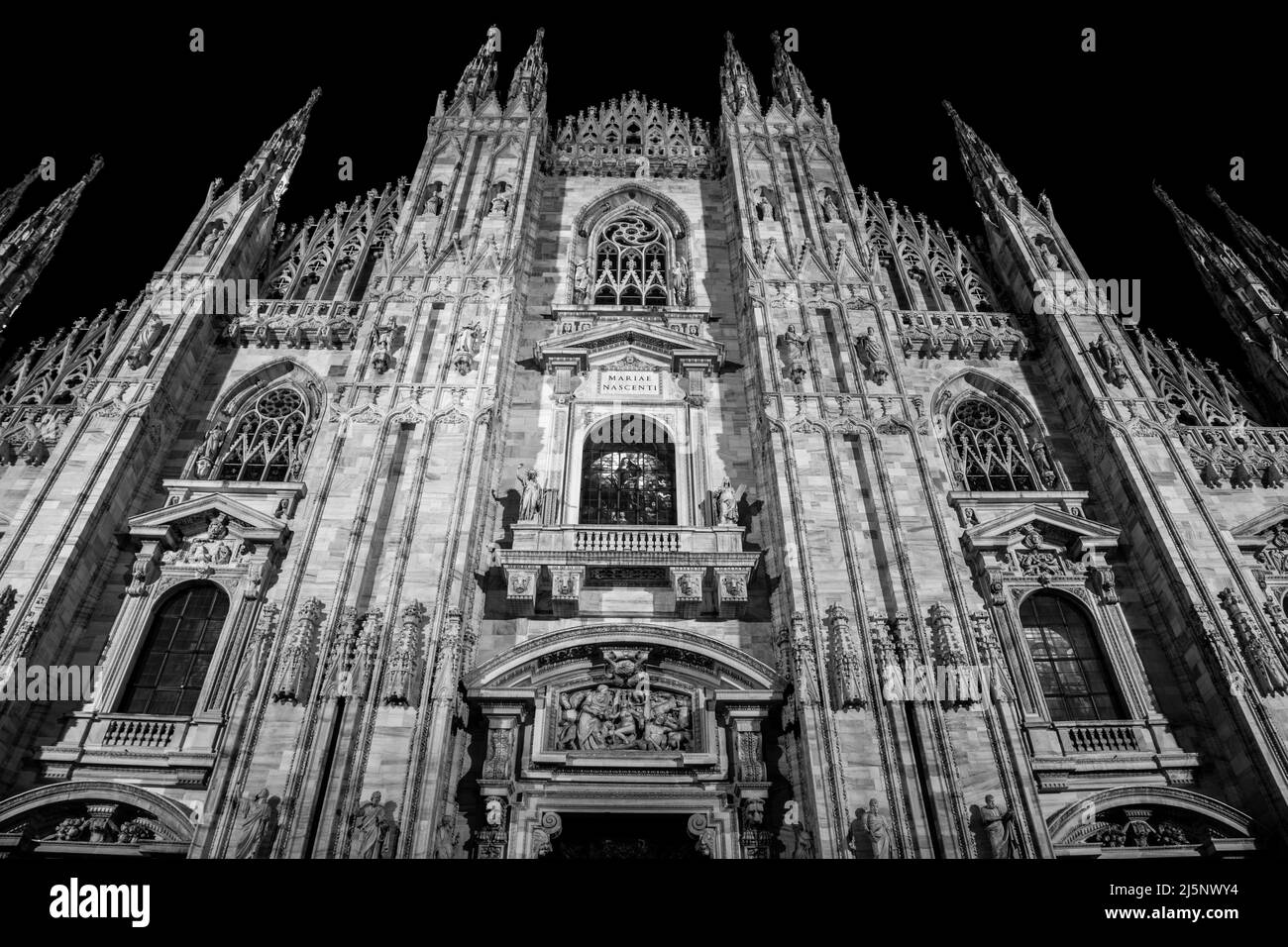 Cathédrale de Milan, capitale du Duomo Banque D'Images