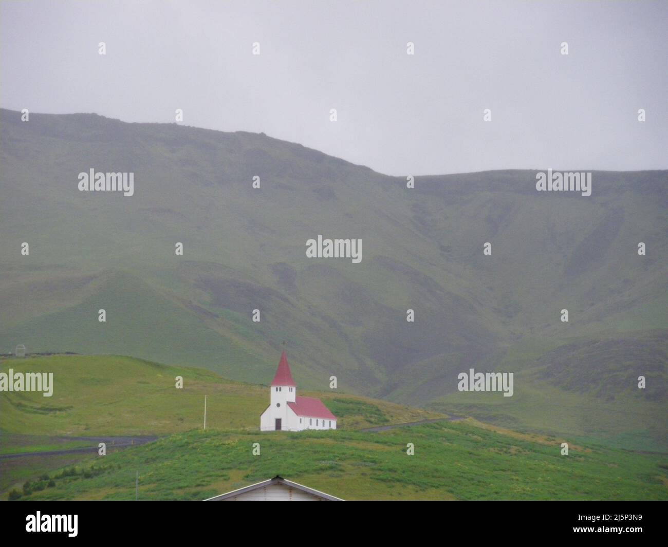 Vik, une ville dans le sud de l'Islande. Banque D'Images