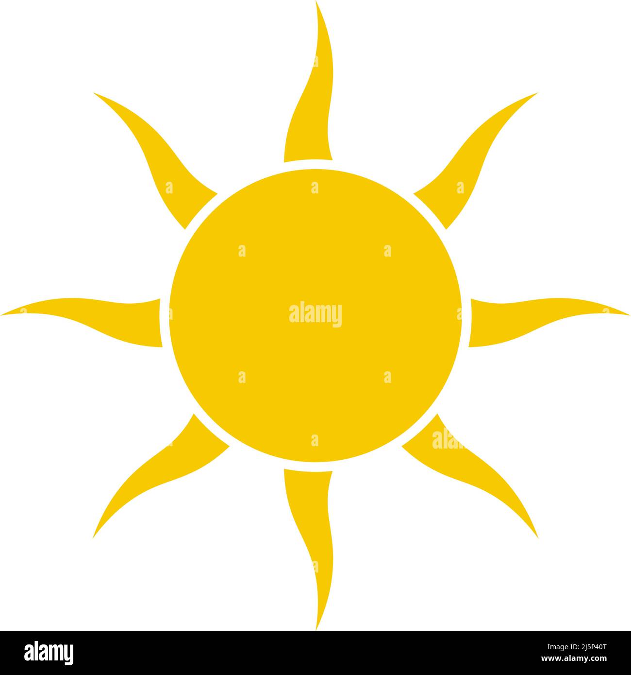 Sun Icon design ilustration template vector Illustration de Vecteur