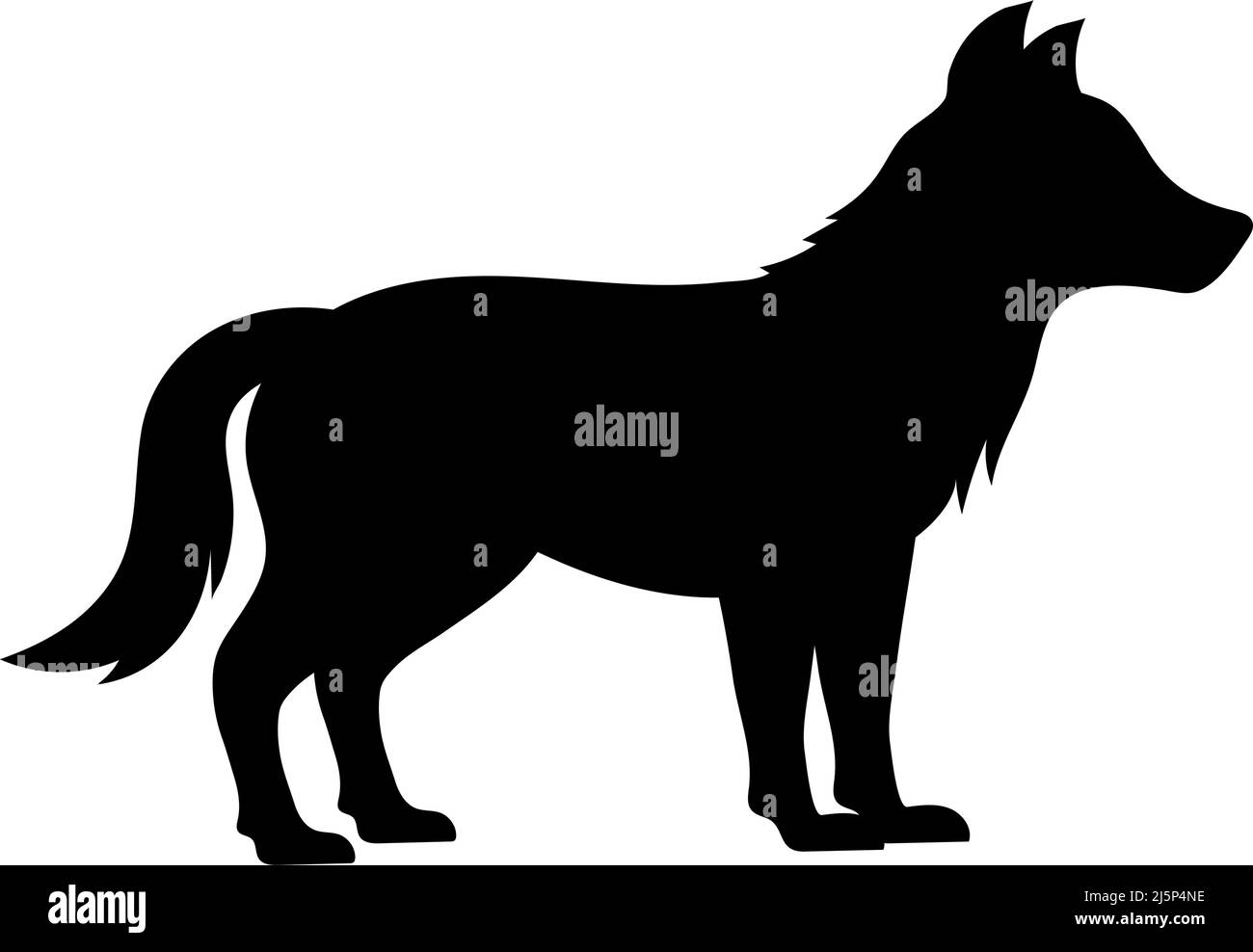 Wolf Icon design ilustration template vector Illustration de Vecteur