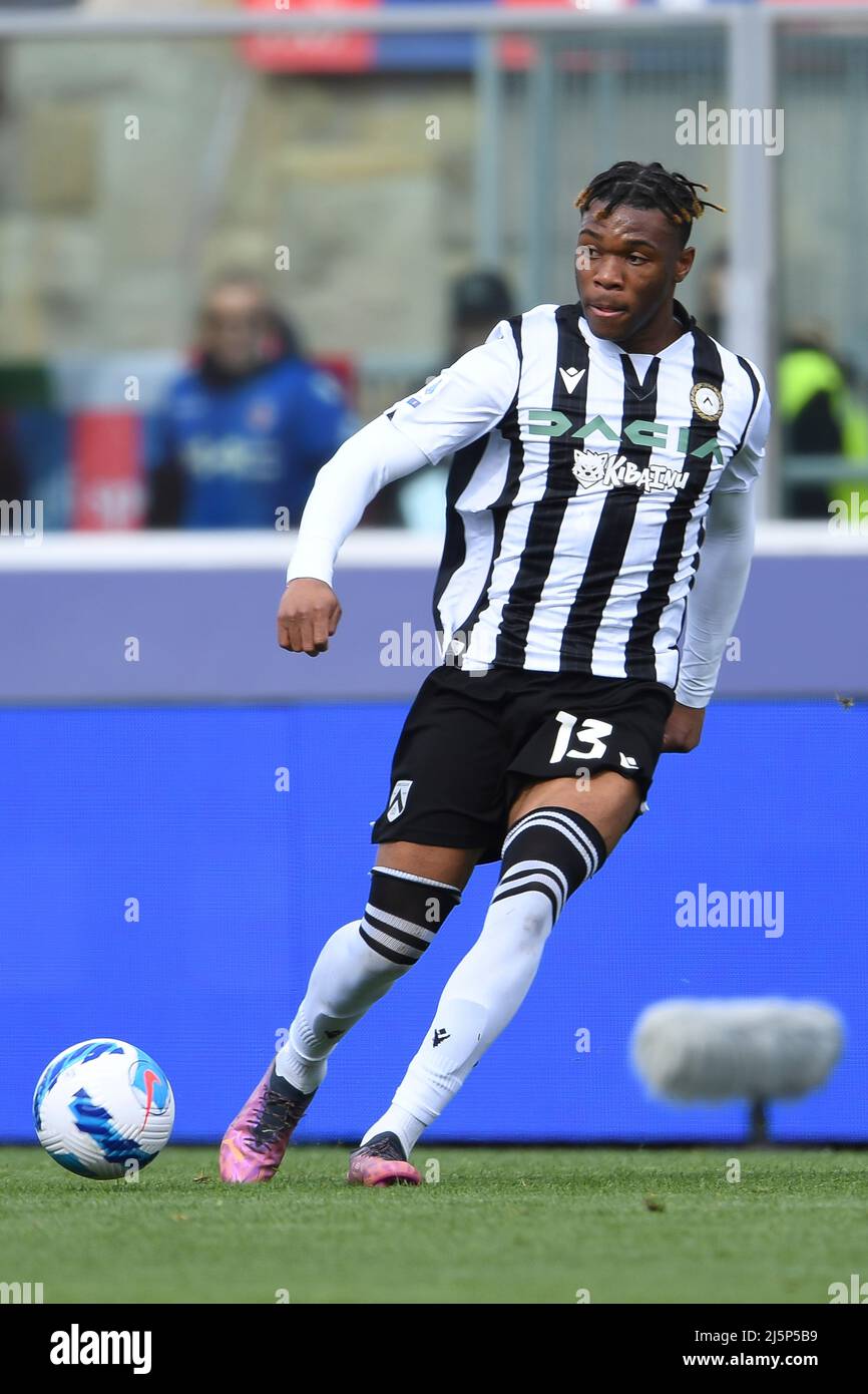 Destiny Udogie (Udinese) Lors de la série italienne Un match entre