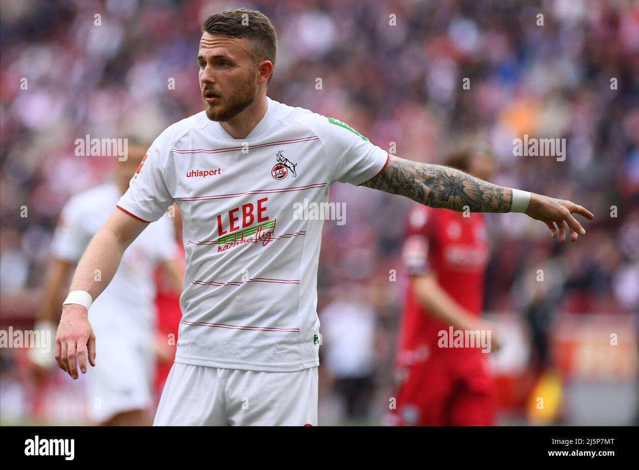 KOELN, ALLEMAGNE - AVRIL 23 2022: Match de football Bundesliga Köln - Arminia Banque D'Images