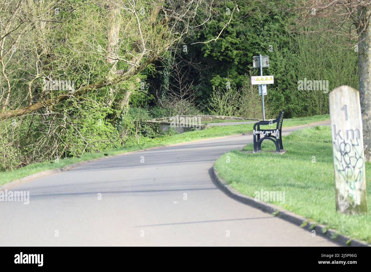 Chemin dans les Waterworks Belfast Banque D'Images