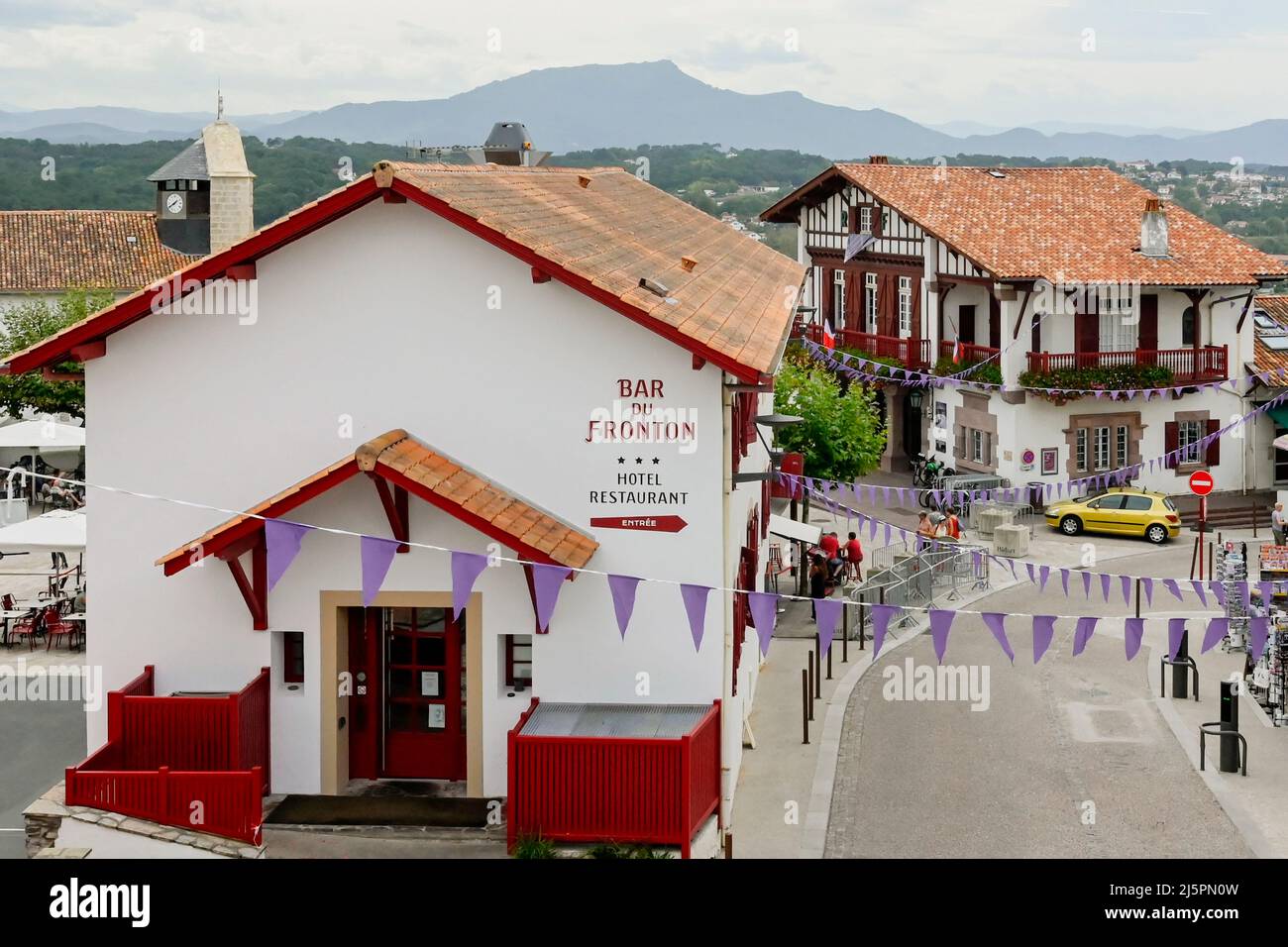 Le village de Bidart dans la région basque, France Banque D'Images