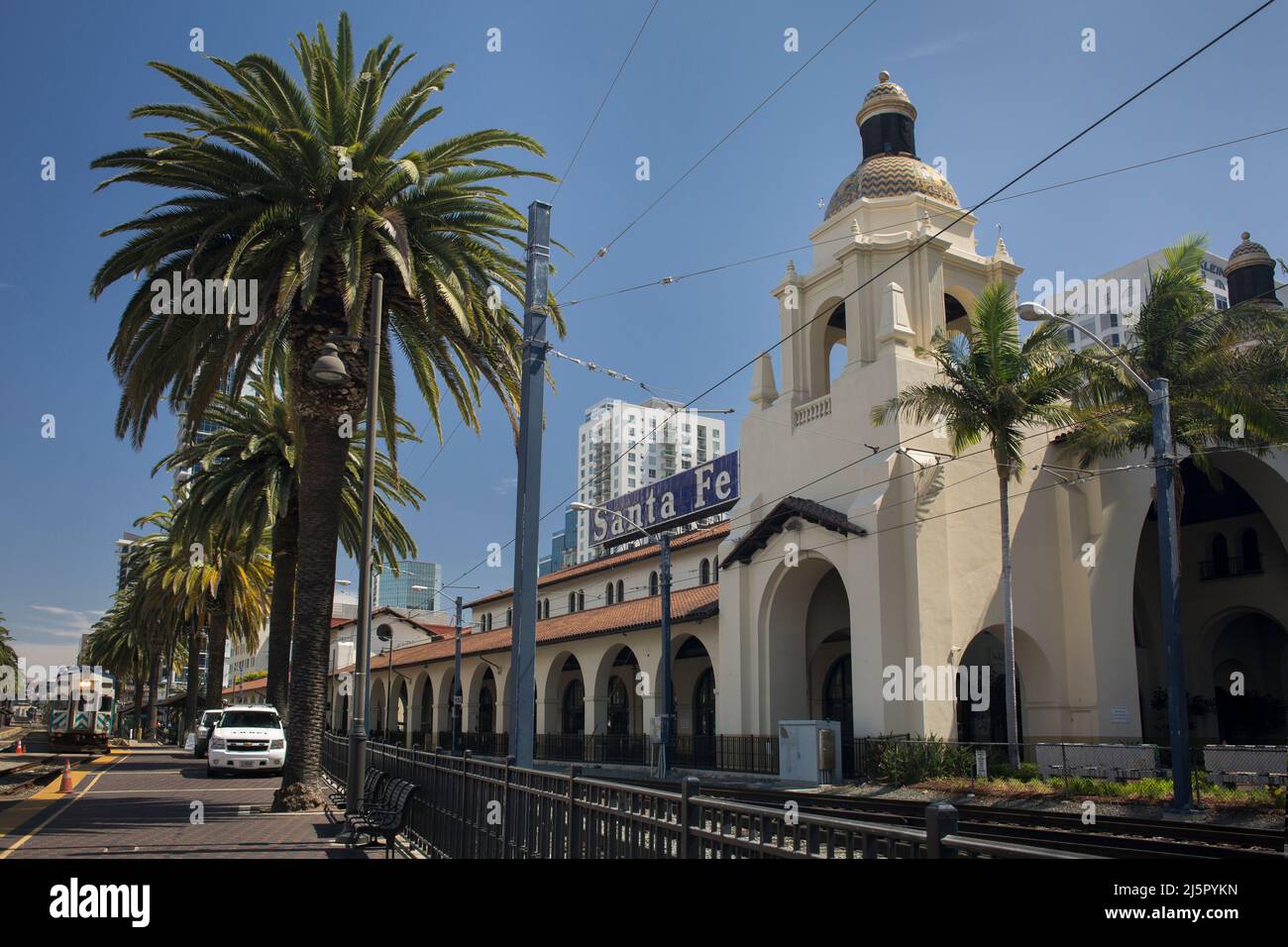 Dépôt de Santa Fe dans le centre-ville de San Diego Banque D'Images