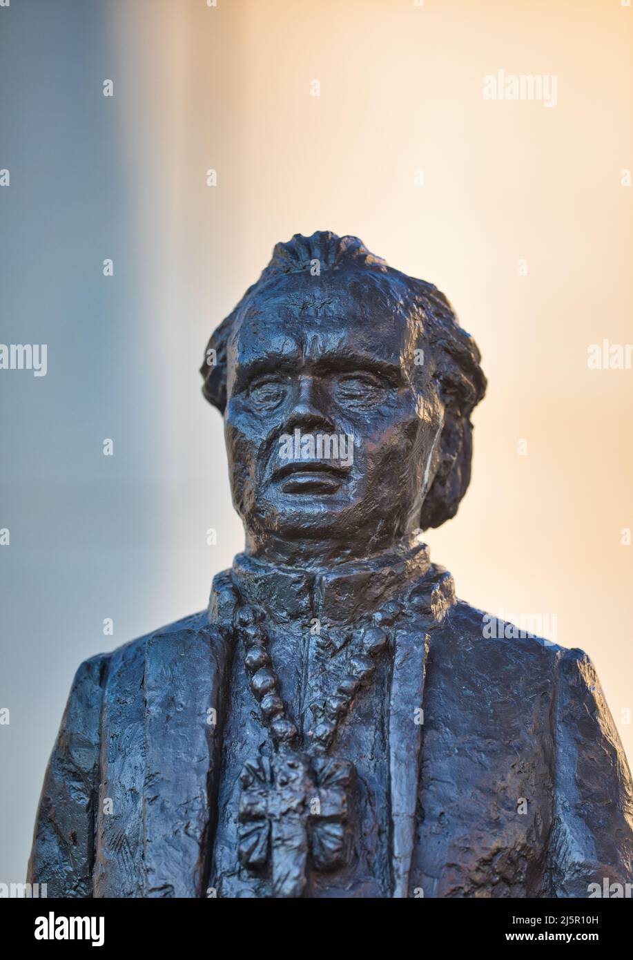 Statue de Nathan Soderblom Cergyman suédois et lauréat du prix Nobel de la paix par Bror Hjorth, Uppsala, Uppland, Suède Banque D'Images