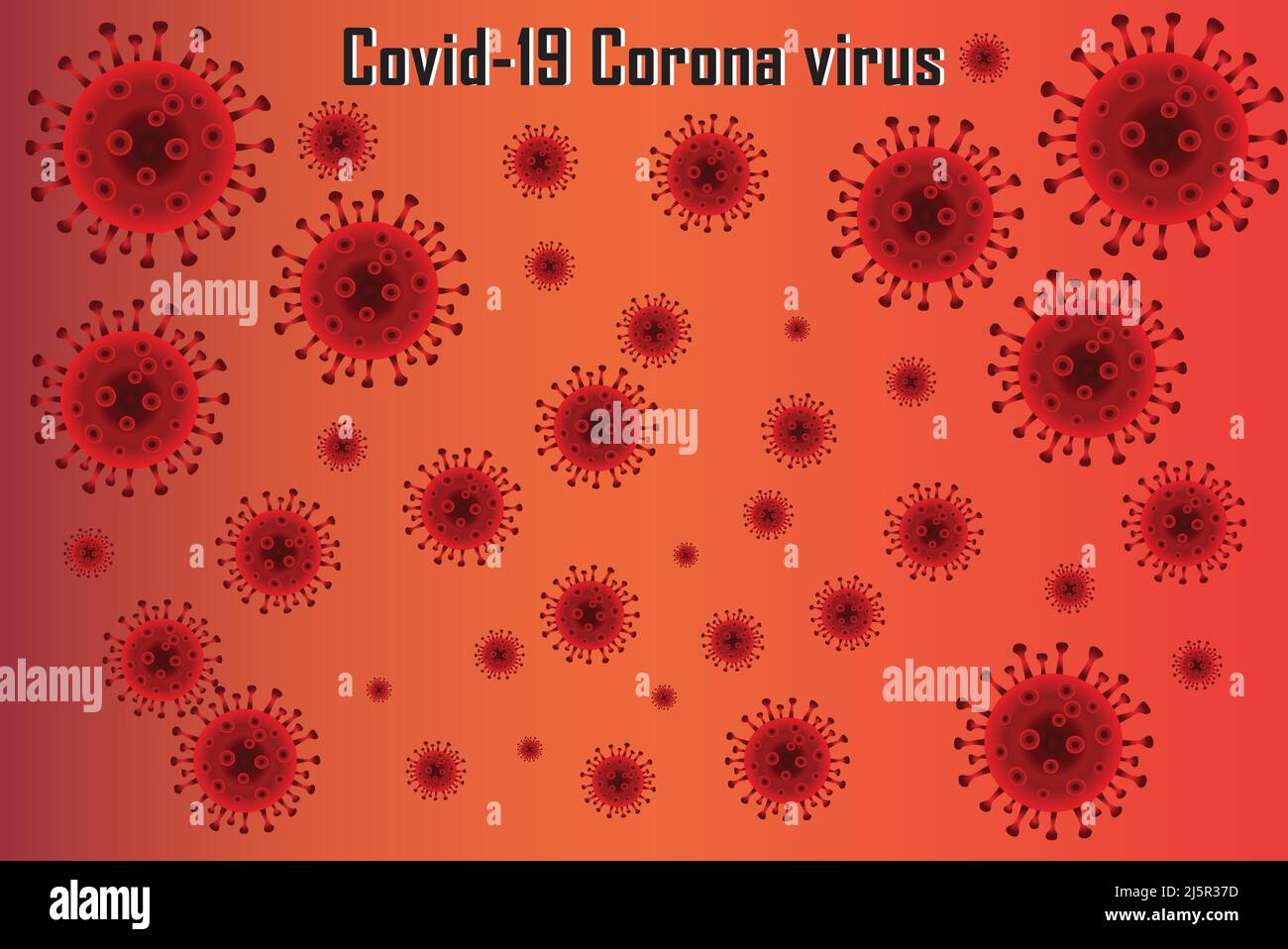 Coronavirus Covid-19. État de transmission de virus Illustration de Vecteur