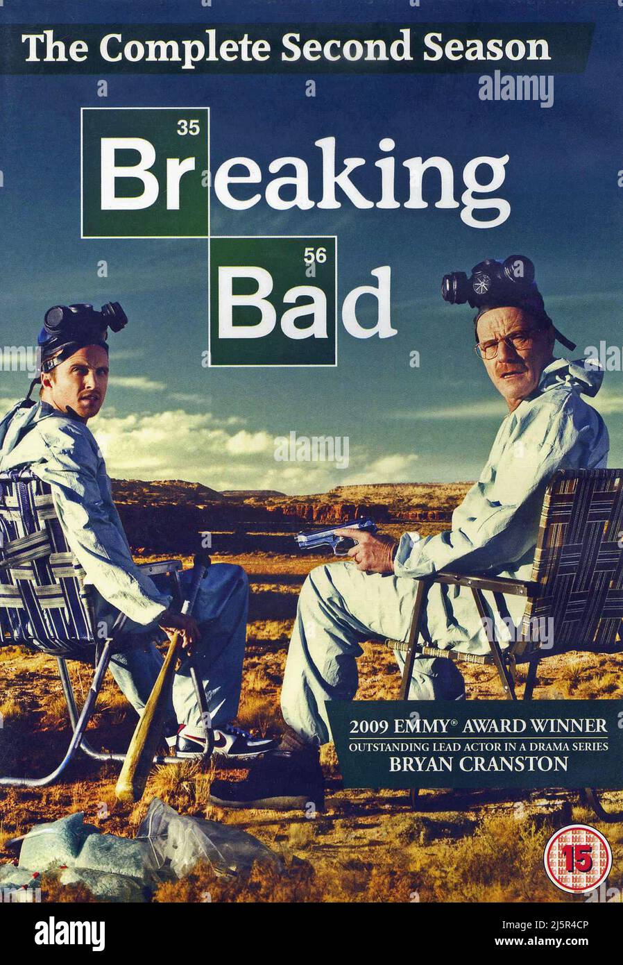 Couvercle de lecteur de DVD. « Breaking Bad » la deuxième saison complète. Banque D'Images