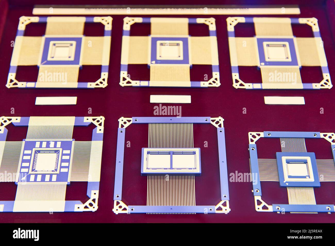 Processeur de puce électronique protégé contre les radiations Banque D'Images