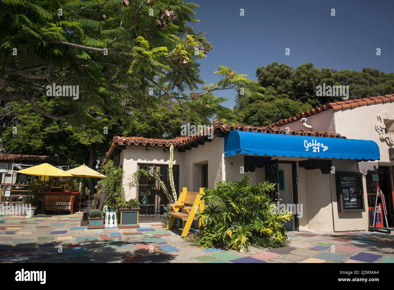 Spanish Village Art Center galeries et studios à Balboa Park, San Diego Banque D'Images