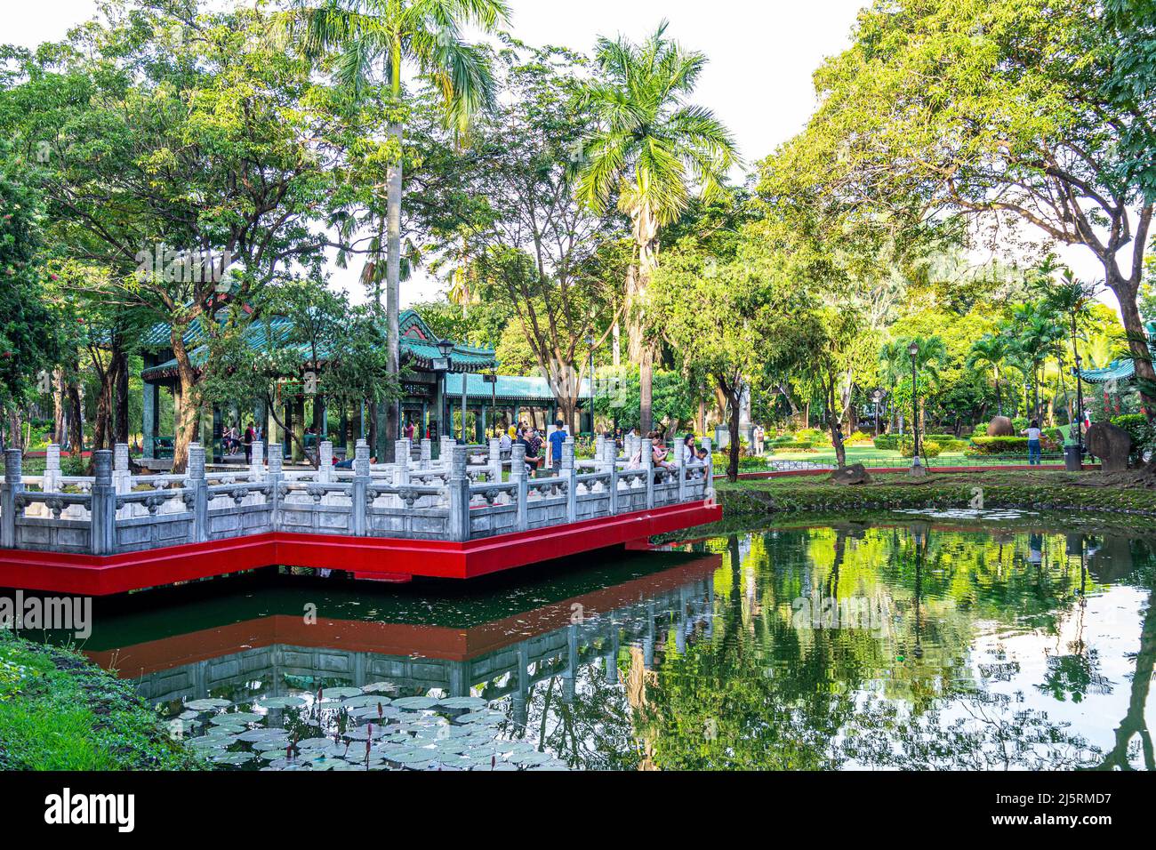 Jardin chinois à Rizal Park, Manille, Philippines - 08.11.2019 Banque D'Images