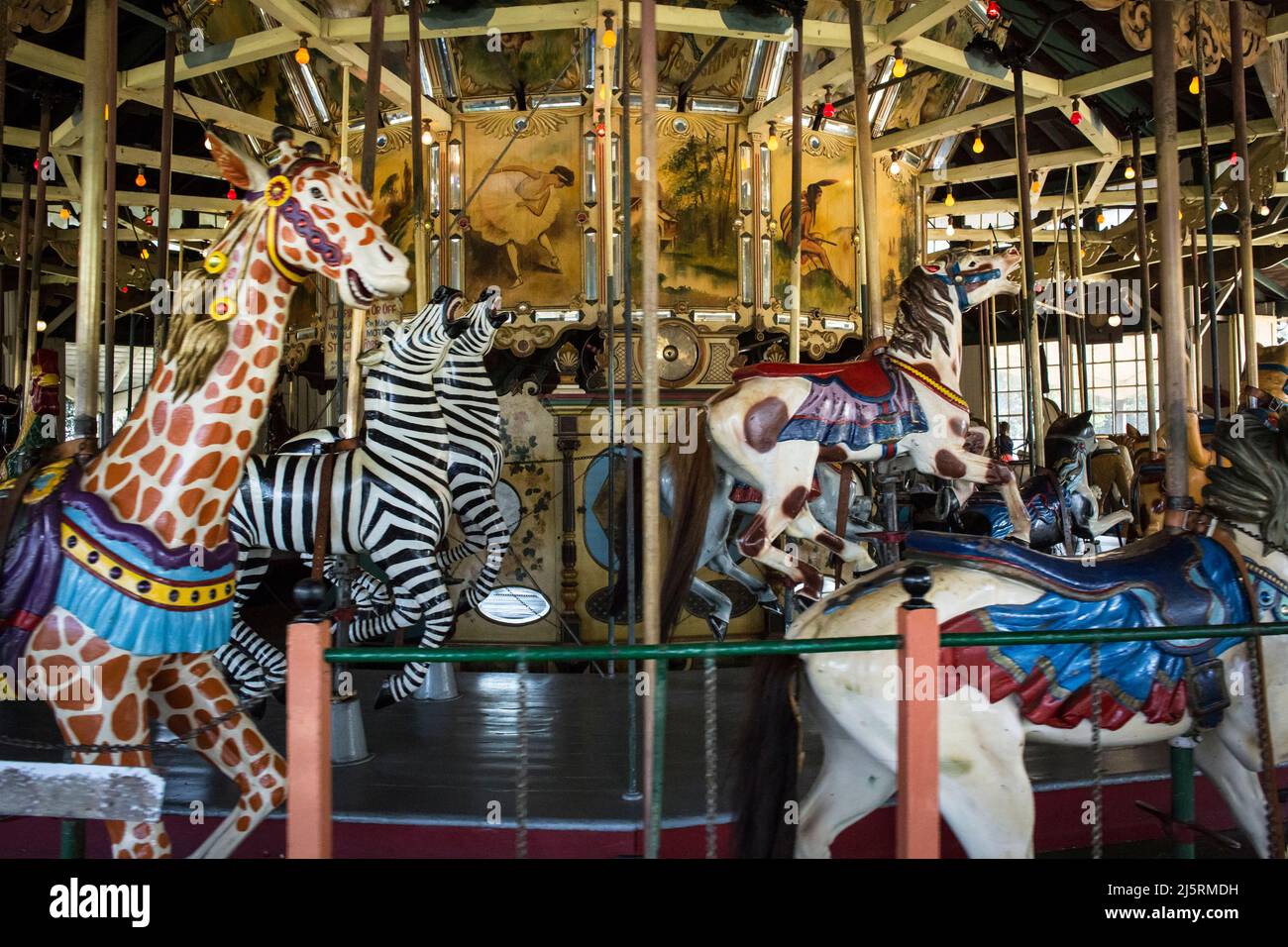 Detroit, Michigan - The carousel at Comerica Park, home of the Detroit  Tigers baseball team Stock Photo - Alamy