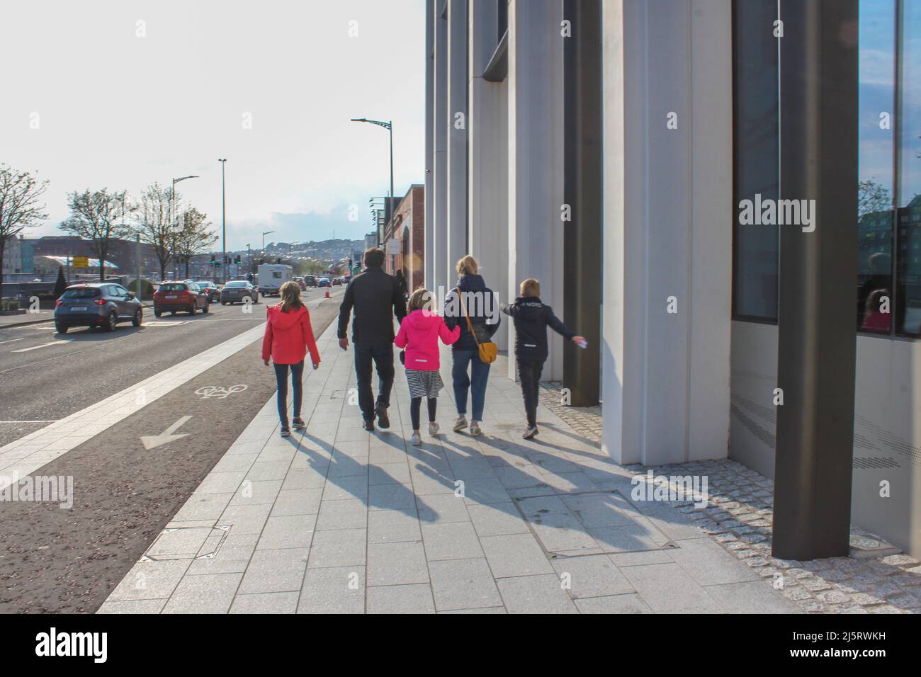 Horgans Quay, ville de Cork. Irlande Banque D'Images