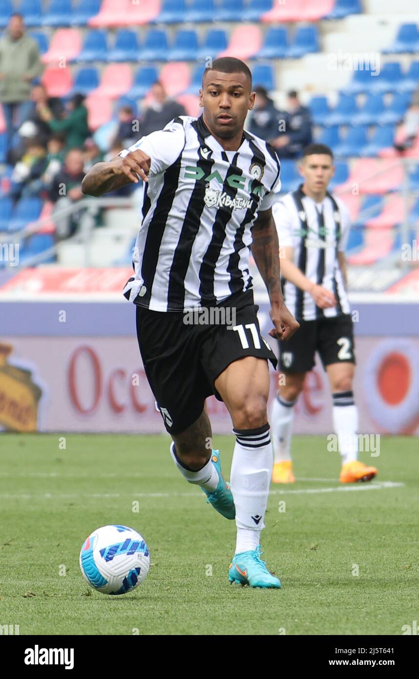 Wallace (Udinese Calcio spa) pendant le football italien Serie A Tim championnat match Bologna f.c. Vs Udinese calcio au stade de Dall’Ara - Bologne Banque D'Images