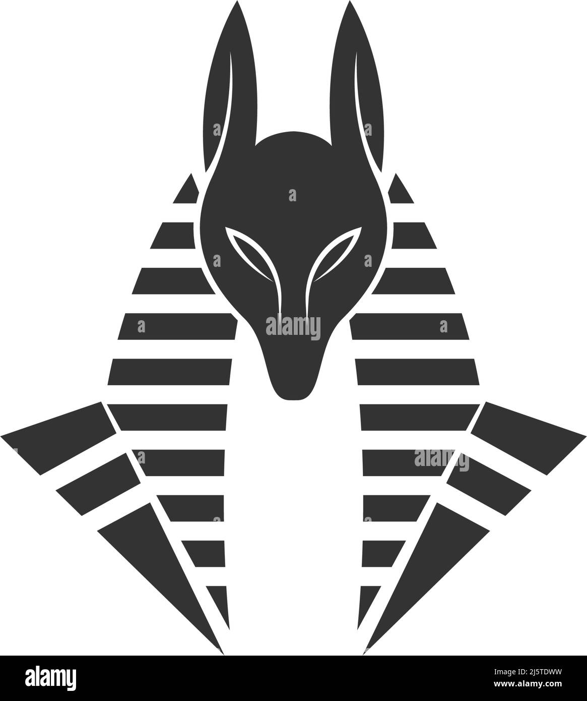 Anubis Icon logo design illustration modèle vecteur Illustration de Vecteur