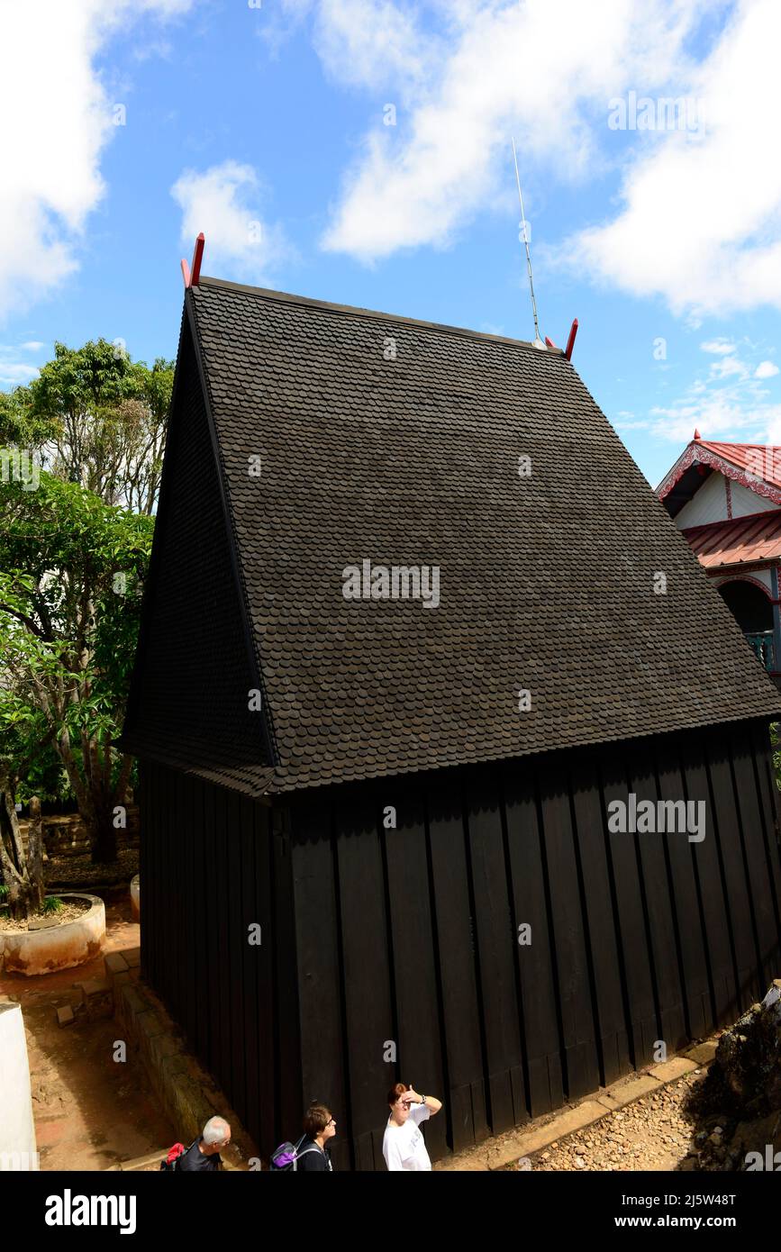 Ambohimanga est une colline et traditionnelle colonie royale fortifiée (rova) à Madagascar. Banque D'Images