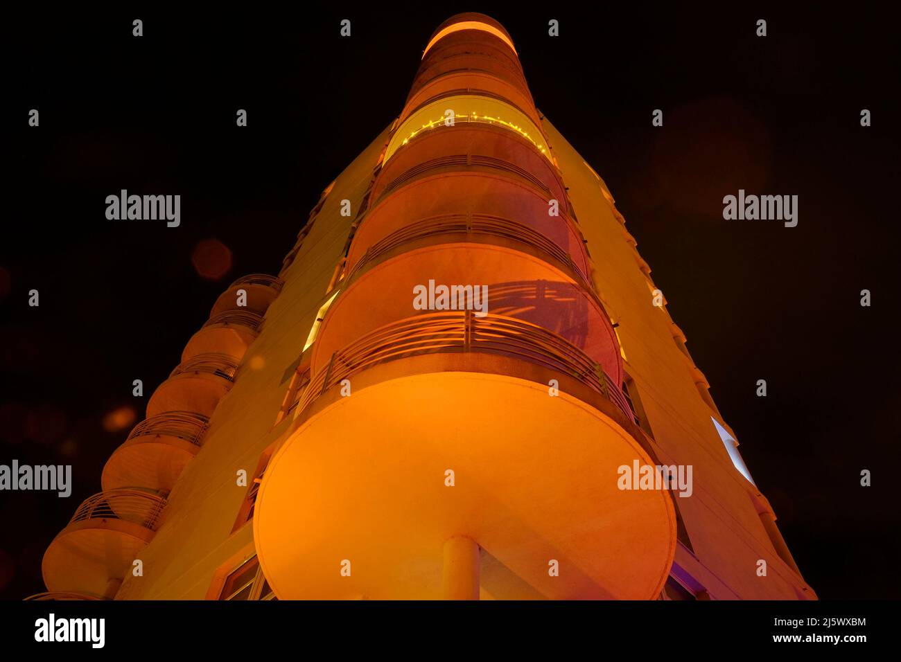 Bâtiment de style art déco, Isle of Dogs, Londres Banque D'Images