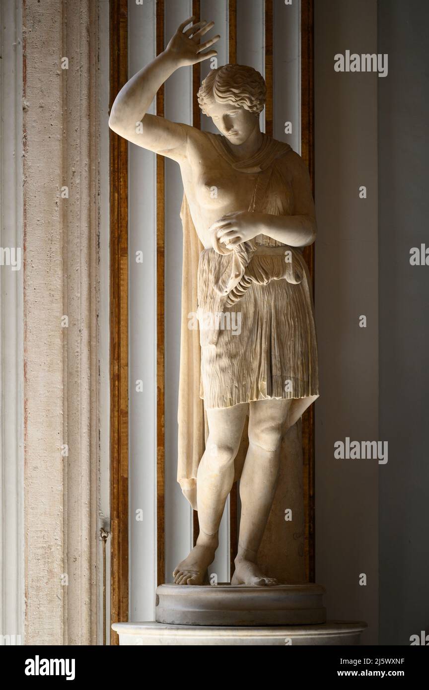 Rome. Italie. Statue d'Amazone blessée signée par Sosicles, 2nd siècle copie romaine d'une pensée originale d'être par Polykleitos ou Kresilas (5th centur Banque D'Images