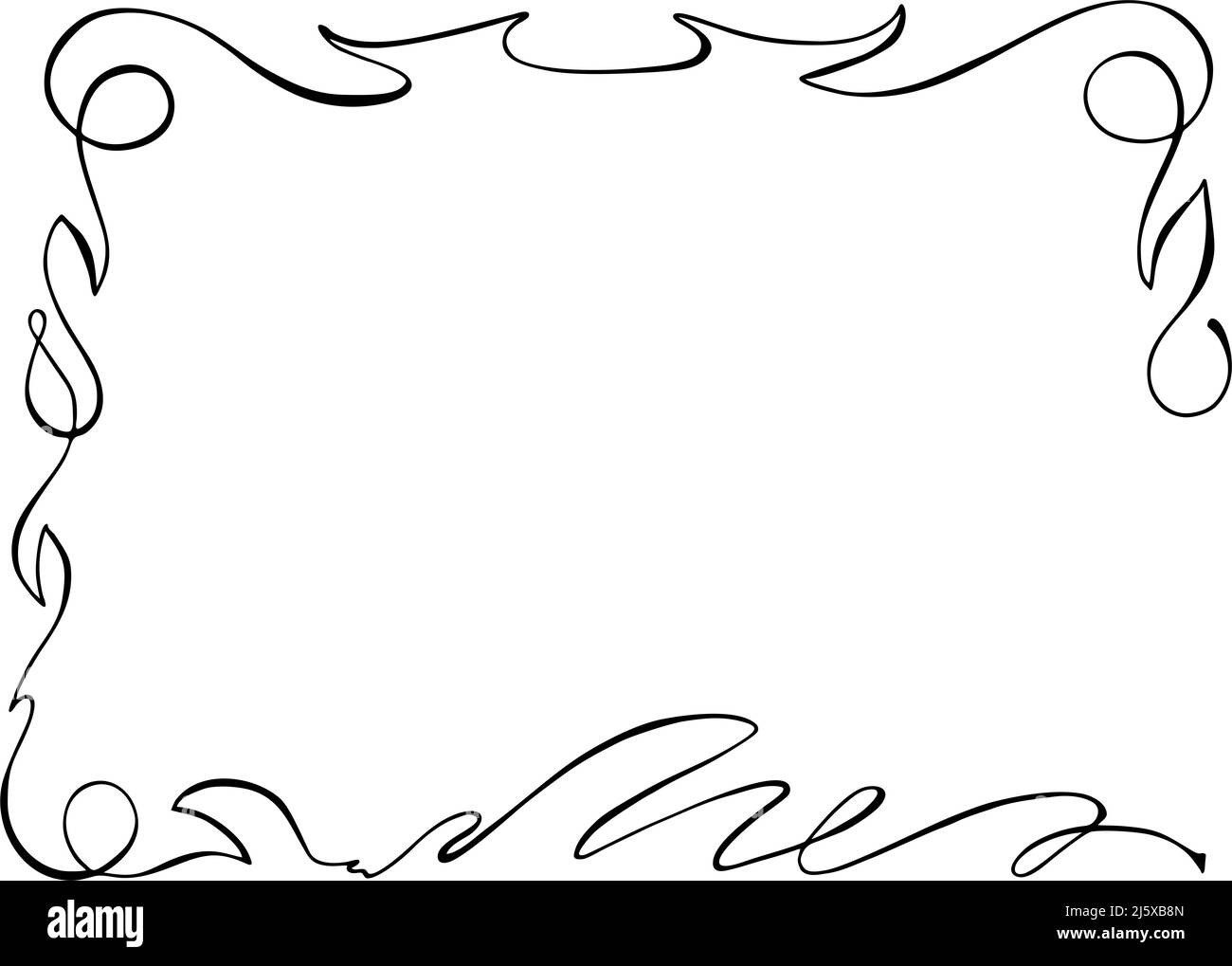 motif noir asymétrique de protection de bordure pour la conception d'un document ou d'une image Banque D'Images