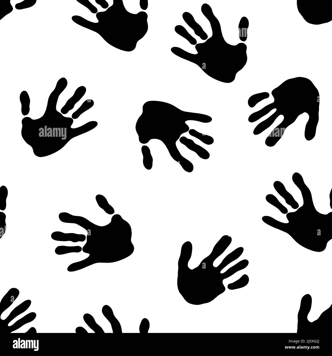 Motifs sans couture pour les mains pour les enfants, pour les tissus et l'emballage, les cadeaux, les cartes, le linge de maison et le papier d'emballage Banque D'Images