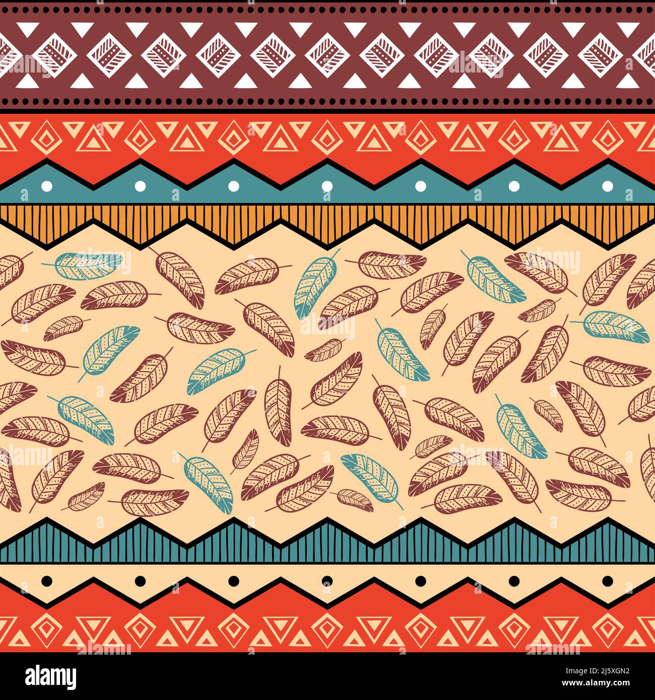 Tribal ethnique abstract pattern background vector illustration Illustration de Vecteur