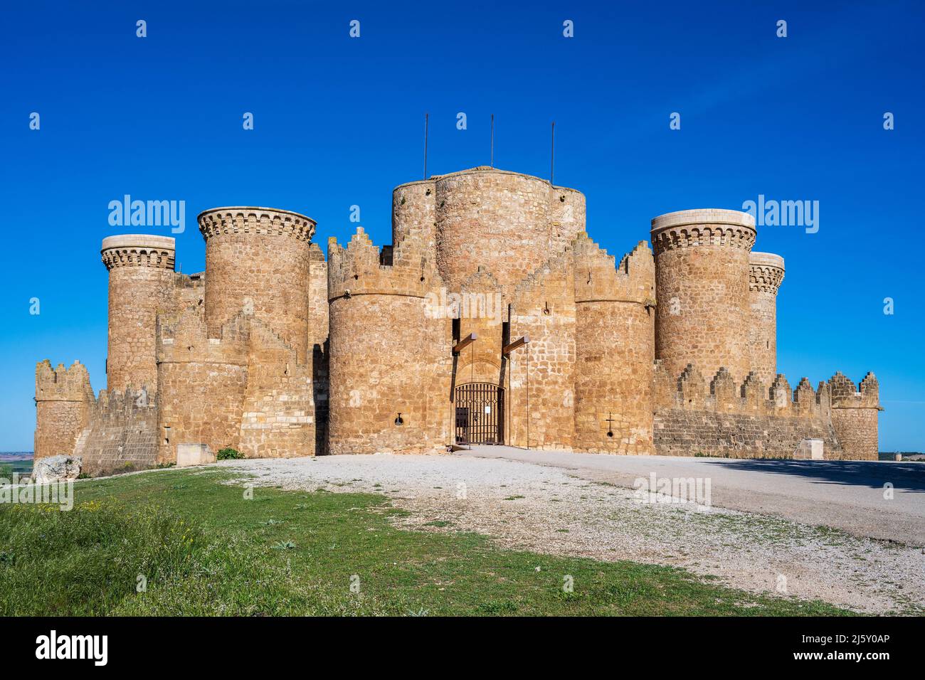 Château de Belmonte, Belmonte, Castilla-la Mancha, Espagne Banque D'Images