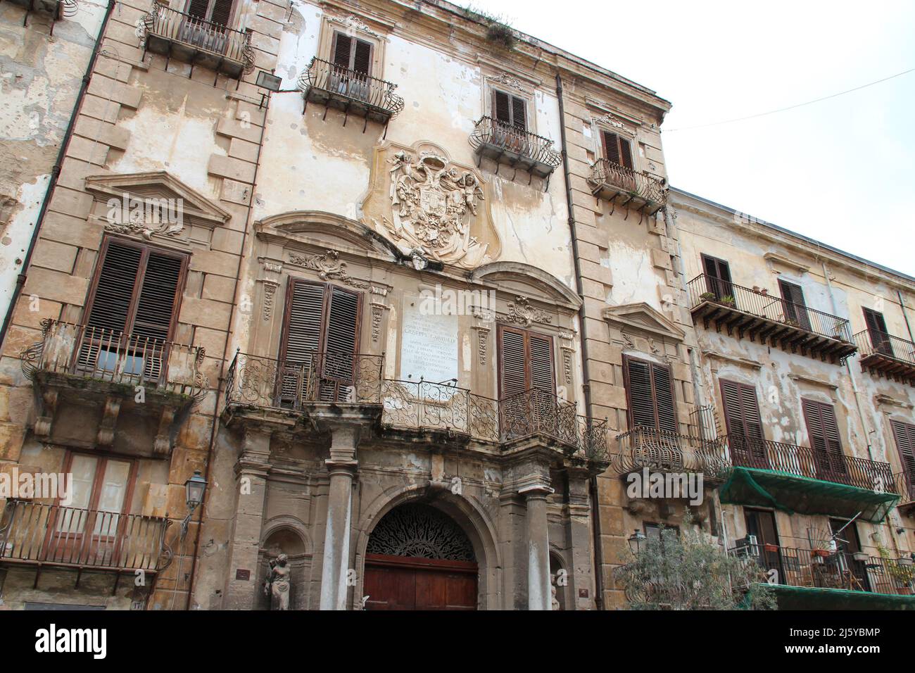 baroque (?) palais (alliata di villafranca) à palerme en sicile (italie) Banque D'Images