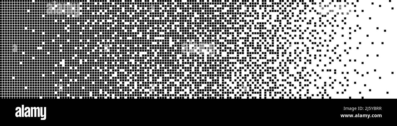 Arrière-plan noir et blanc pixel Illustration de Vecteur