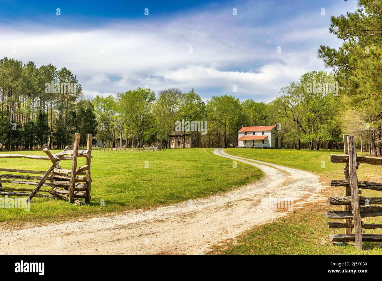 Durham, Caroline du Nord, États-Unis - 13 avril 2022 : The Hart House. Une fois une maison d'esclaves puis rénové par la famille Hart qui étaient autrefois esclaves puis est devenu Banque D'Images