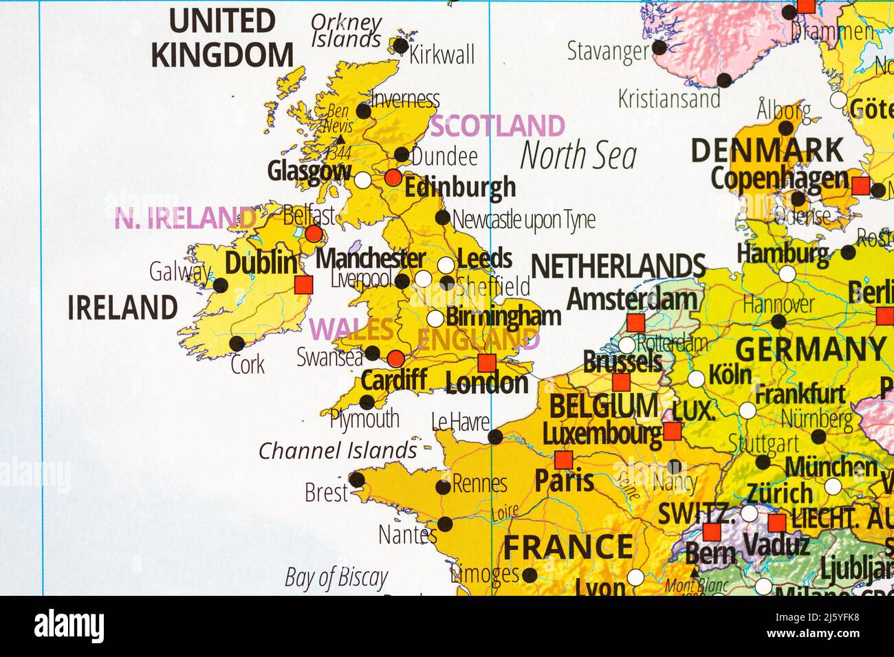 Carte du royaume uni Banque de photographies et d’images à haute