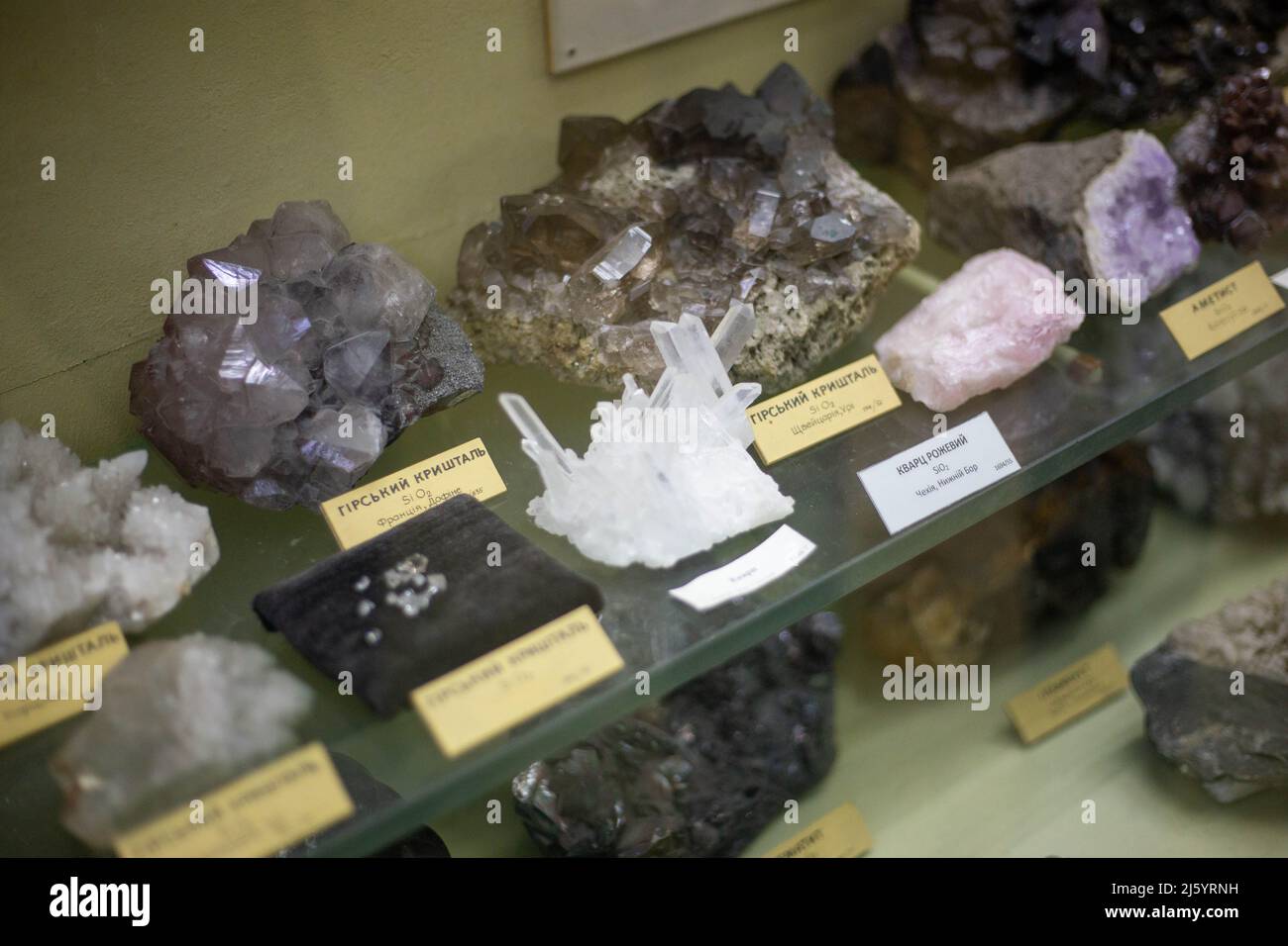 Minéraux naturels et pierres du Près Banque D'Images
